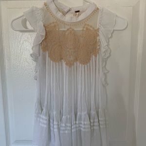 Free People Embroidered Tank